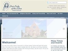 Tablet Screenshot of ourladyofthelakescc.org